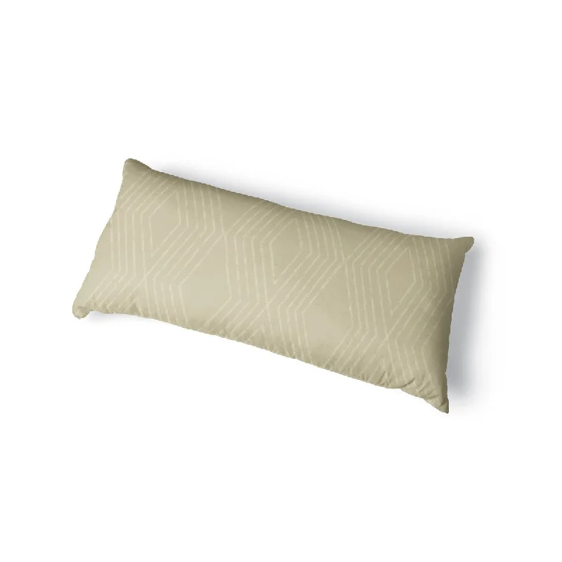 MAYA NATURAL Body Pillow By Kavka Designs - Beige, Tan