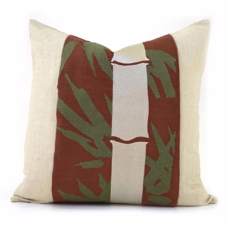 Ota OBI Bamboo Pillow Natural & Red