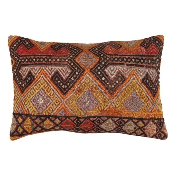 Pasargad Vintage Turkish Kilim Pillow (16" X 24") - Multi