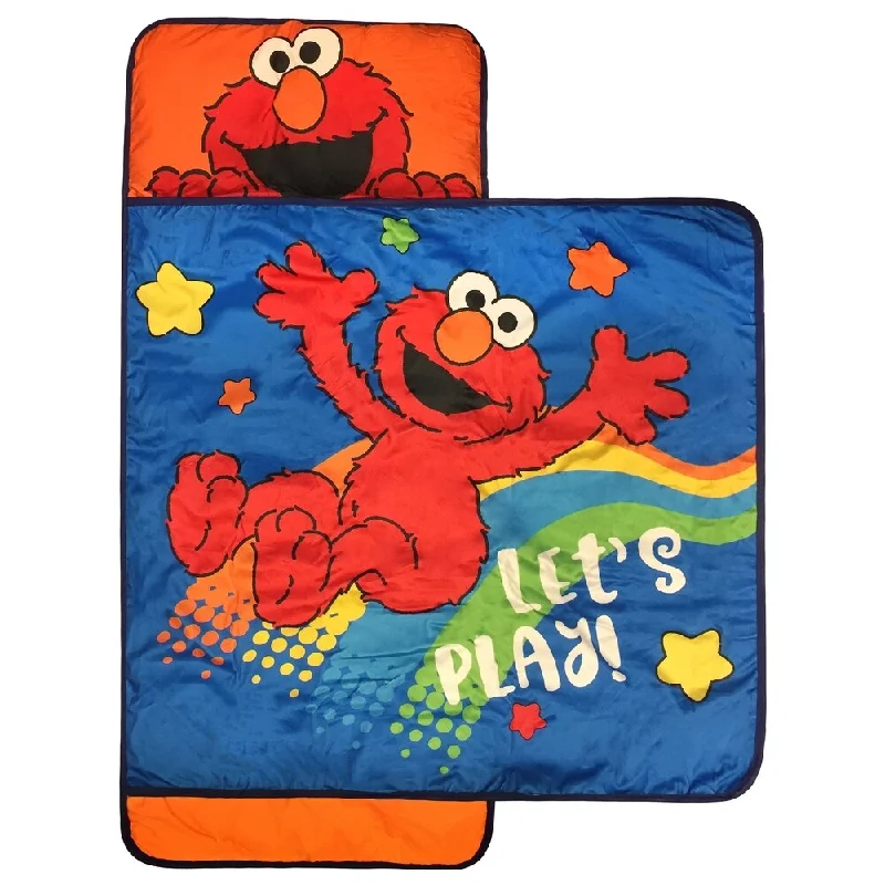 Sesame Street Let's Play Nap Mat- Built-in Pillow and Blanket