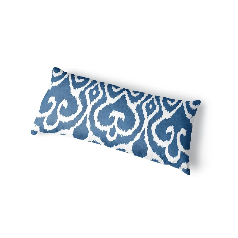 SIMPLY ELEGANT TRELLIS BLUE Body Pillow By Nancy Green