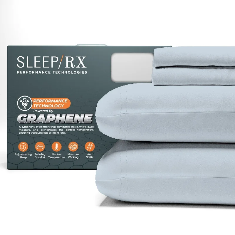 SLEEP RX 100% Cotton Super Soft Graphene-Infused Sateen Sheet Set