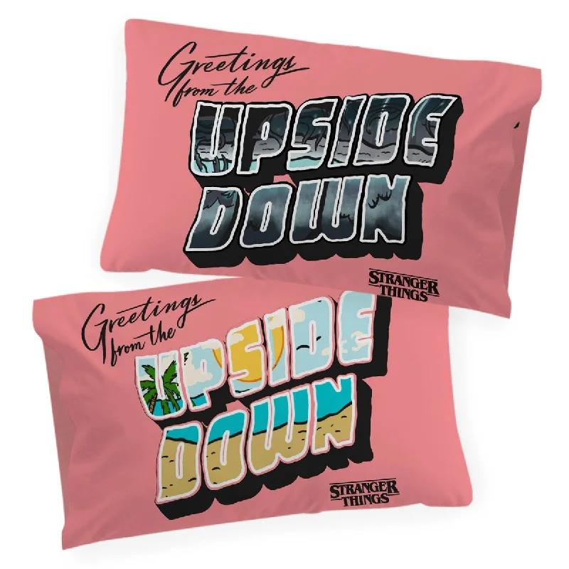 Stranger Things Greetings From The Upside Down 1 Pack Pillowcase