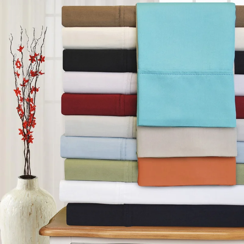 Superior Egyptian Cotton Solid Sheet or Pillow Case Set