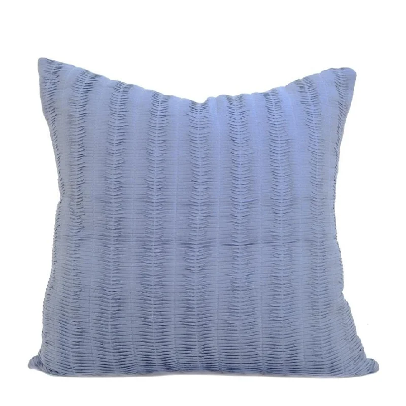 The Horizon Pleated Deco Pillow Blue