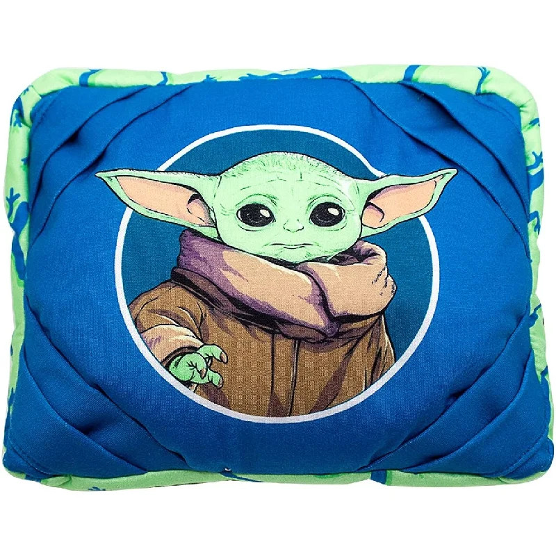 The Mandalorian Child and Frog Tablet Pillow