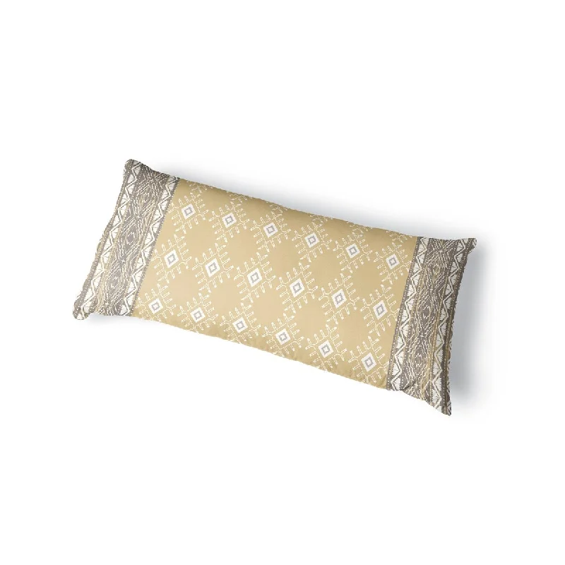 ZINA GOLD Body Pillow By Kavka Designs - Gold, Grey