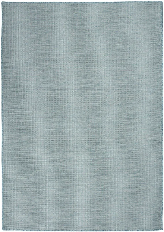 5' X 7' Power Loom Area Rug - Aqua