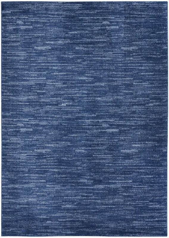 5' X 8' Power Loom Area Rug - Navy Blue