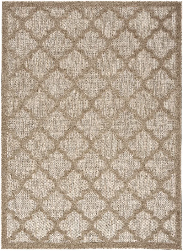 6' X 9' Geometric Flatweave Area Rug - Beige