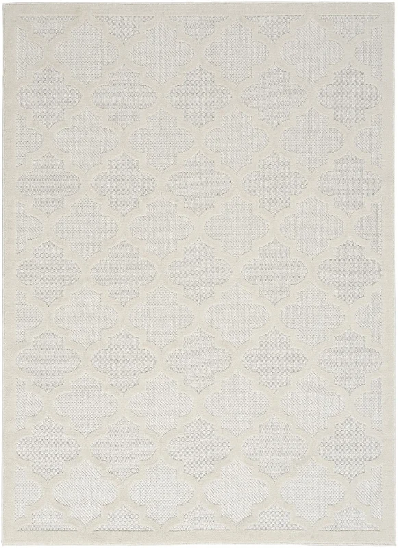 6' X 9' Geometric Flatweave Area Rug - Cream