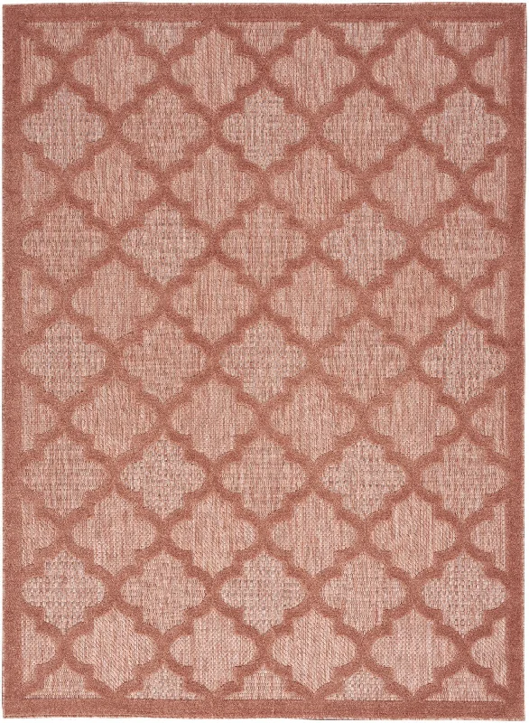 6' X 9' Geometric Flatweave Area Rug - Orange