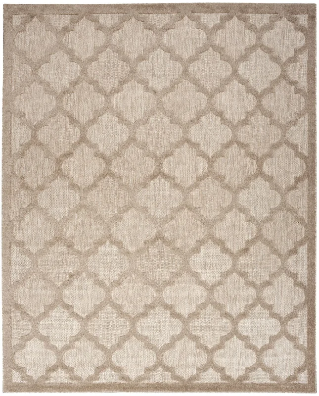 7' X 10' Area Rug Geometric Flatweave - Beige