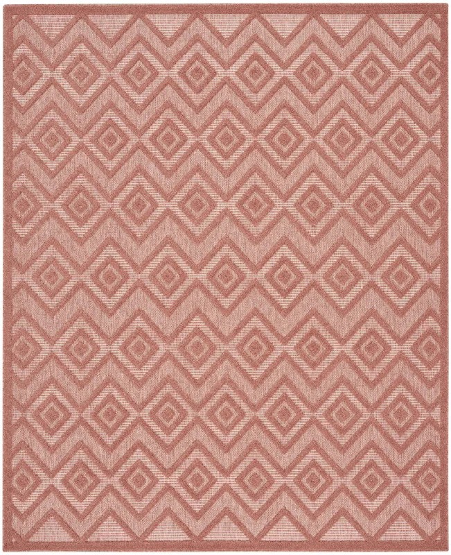 7' X 10' Geometric Flatweave Area Rug - Orange