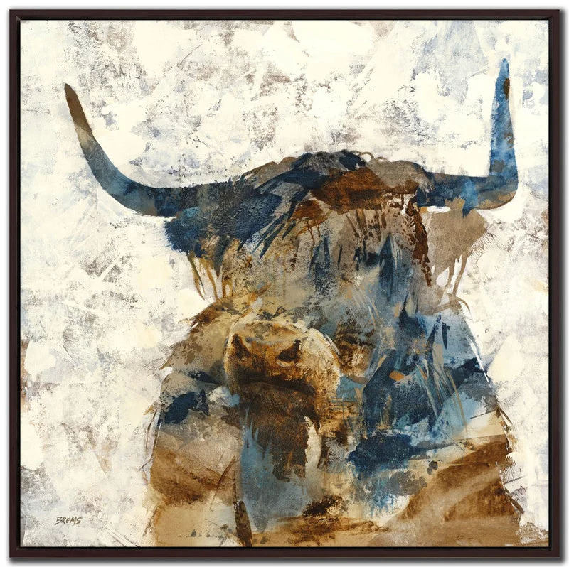 Bentley Wall Art - Brown/Blue - 33 X 33