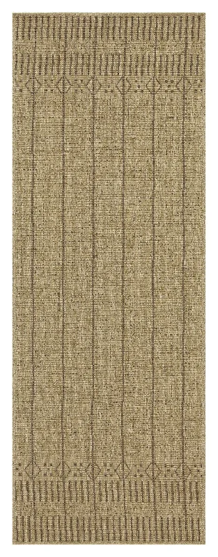 Earth - 2'7" X 7'3" Indoor, Outdoor, Area Rug - Jute, Mocha