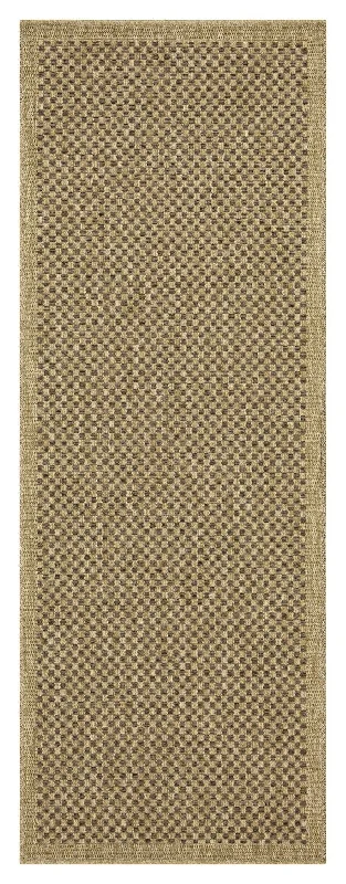 Earth - 2'7" X 7'3" Polypropylene Indoor, Outdoor Area Rug - Jute, Mocha