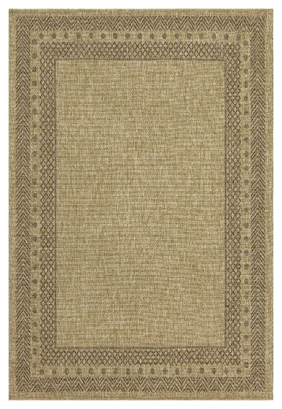 Earth - 5'3" X 7'3" Indoor, Outdoor Area Rug - Jute, Mocha