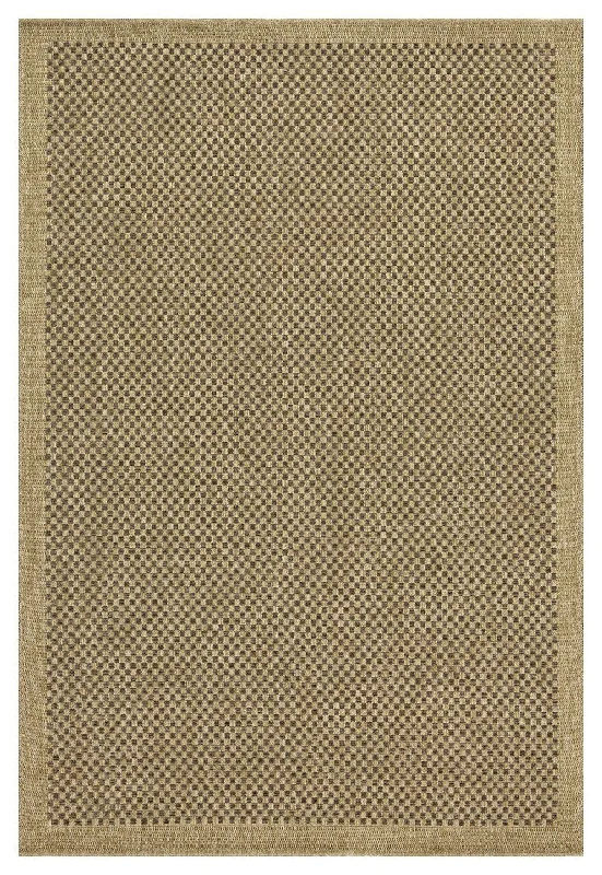 Earth - 5'3" X 7'3" Polypropylene, Indoor, Outdoor Area Rug - Jute, Mocha