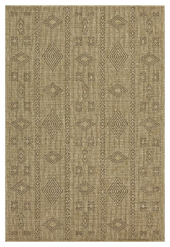 Earth - 5'3" X 7'3" Polypropylene Indoor, Outdoor Area Rug - Jute, Mocha