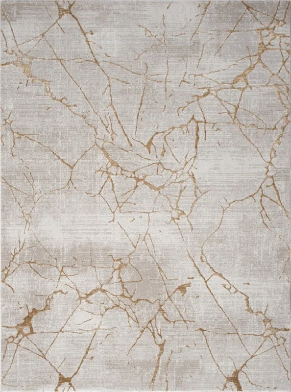 Elegance - 5'3" X 7'3" Area Rug - Gold, Polyester