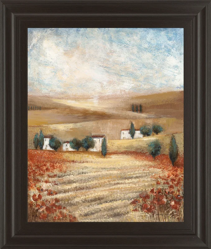 Hilltown Landscape I By Rosie Abrahams - Light Brown