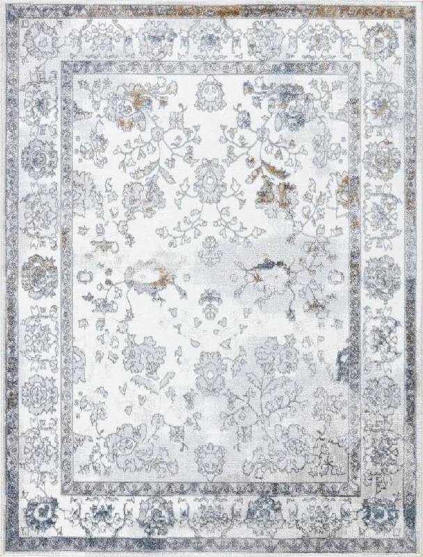 Legacy - 5'3" X 7' Area Rug - Multi, Gray