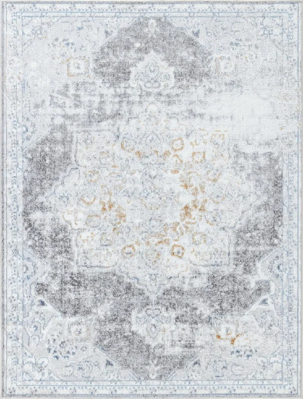 Legacy - 5'3" X 7' Area Rug Polypropylene - Multi, White