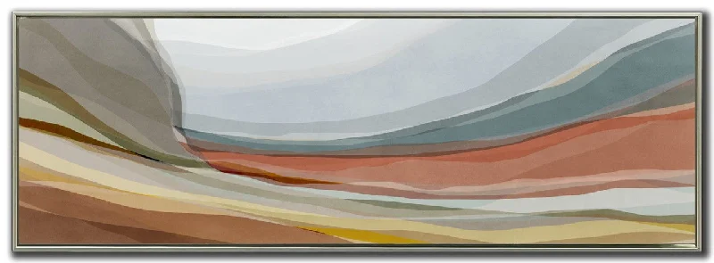 Rainbow Hills Wall Art - Multi Coloured - 61 X 21